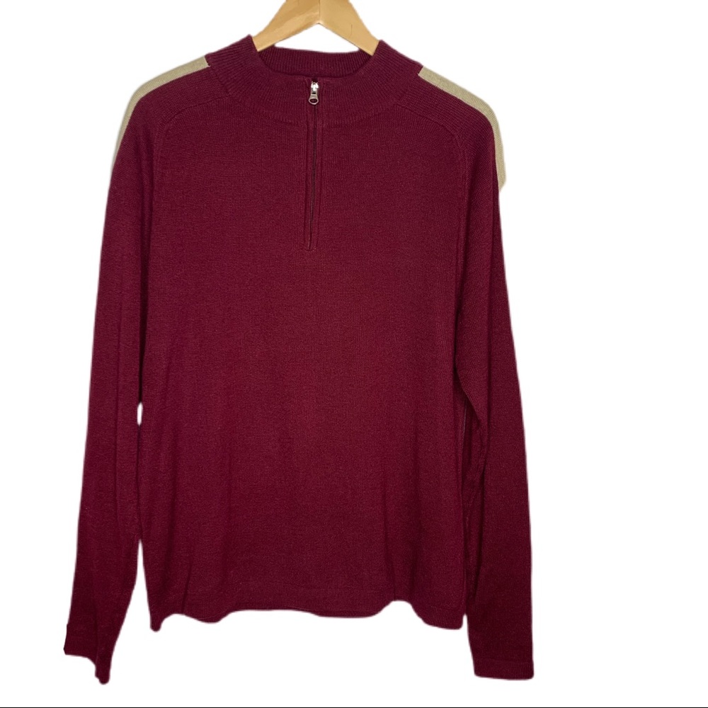 Jeffrey Gregg Men’s Quarter Zip Cotton Pullover‎